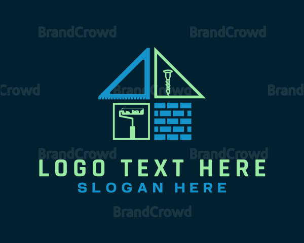 House Builder Contractor Logo