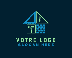 Tools - House Builder Contractor logo design