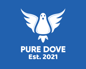 Dove - Flying Dove Pigeon logo design