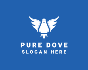 Freedom Dove Pigeon logo design