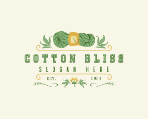 Cotton - Elegant Cotton Yarn logo design