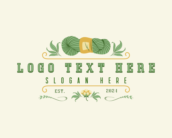 Cotton - Elegant Cotton Yarn logo design