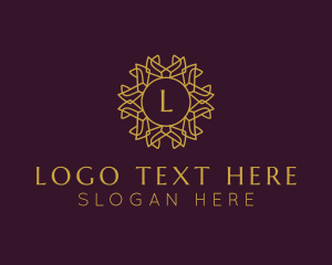 Hospitality - Ornamental Flower Pattern logo design