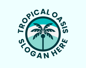 Island - Summer Tree Island logo design