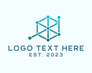 Web Design - Cube Digital Circuit logo design