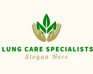 Caring Hands Plant logo design