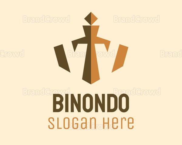 Bronze Crown Sword Logo