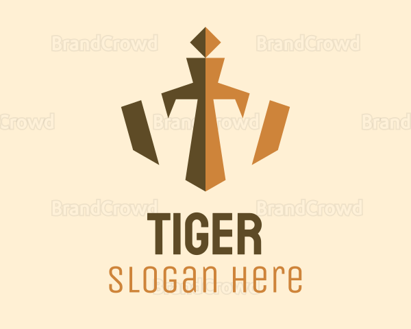 Bronze Crown Sword Logo