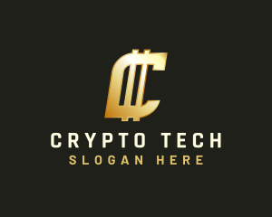 Crypto - Currency Crypto Finance logo design