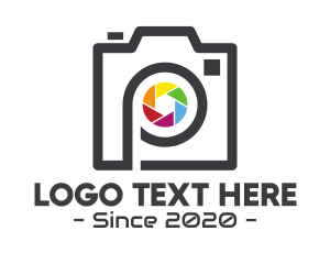 Instagram Vlogger - Minimalist Camera P logo design