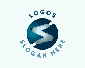 Digital Media Letter S Sphere Logo