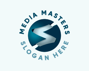 Media - Digital Media Letter S Sphere logo design