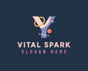 Energetic - Pop Art Letter Y logo design