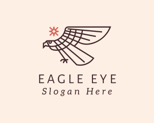 Wildlife Flying Eagle  logo design