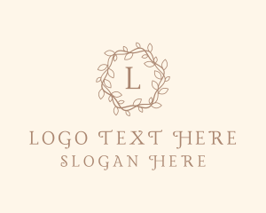 Ecology - Ornamental Leaves Wreath logo design