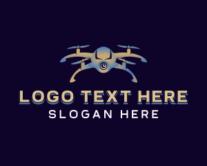 Aerial - Drone Tech Camera logo design