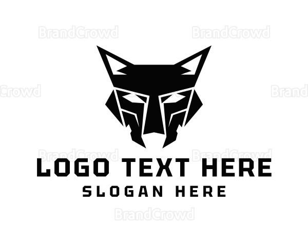 Geometric Wolf Head Logo