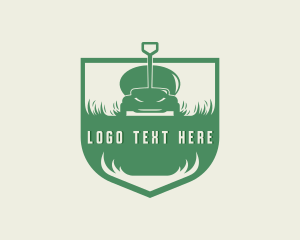 Landscaper - Grass Lawn Mower Maintenance logo design