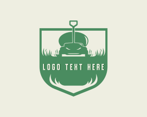 Lawn Care - Grass Lawn Mower Maintenance logo design