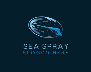 Pressure Washer Sanitation logo design