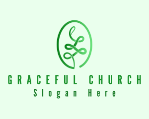 Succulent - Green Oval Plant logo design