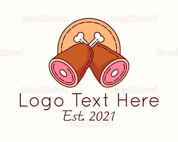 Meat Butcher Food Logo