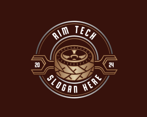 Rim - Car Wheel Tire Mechanic logo design