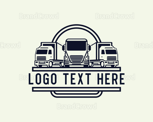 Trucking Freight Logistics Logo