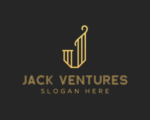 Elegant J Lettermark logo design