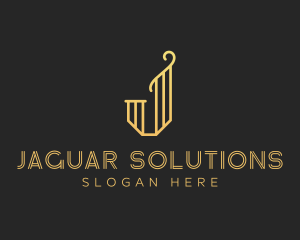 Elegant J Lettermark logo design