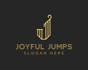 Elegant J Lettermark logo design