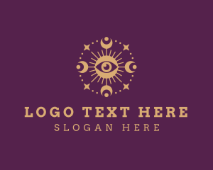 Mystical - Boho Spiritual Eye logo design