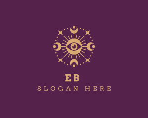 Boho Spiritual Eye Logo