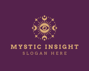 Boho Spiritual Eye logo design