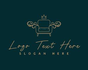 Lounge - Luxury Sofa Furniture logo design