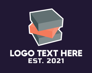 3d - 3D Block Cube logo design