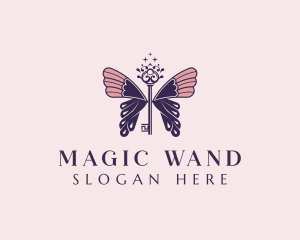 Boutique Butterfly Key logo design