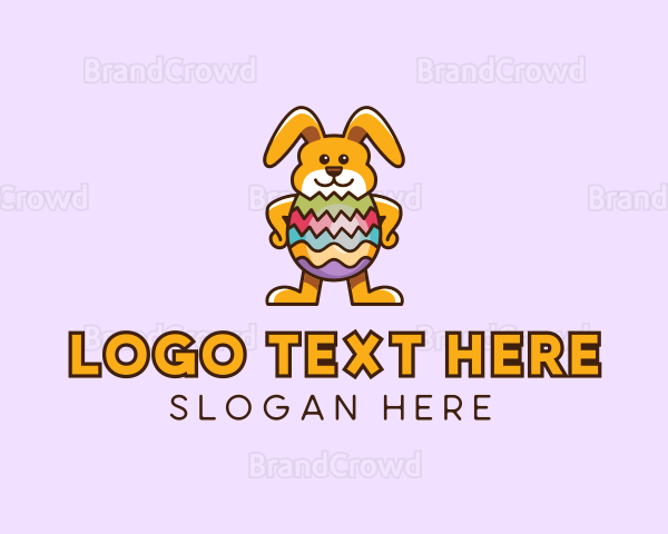 Easter Egg Rabbit Logo