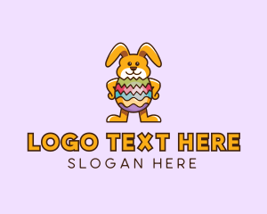 Veterinary - Easter Egg Rabbit logo design