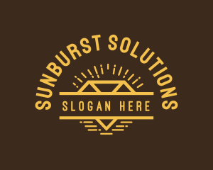 Sunburst - Retro Diamond Shine logo design