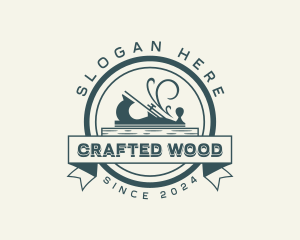 Wood Planer Carpentry logo design