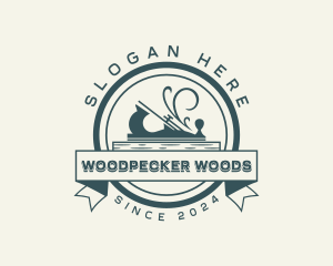 Wood Planer Carpentry logo design