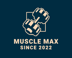 Bodybuilding - Cog Bodybuilding Barbell logo design