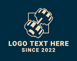 Cog - Cog Bodybuilding Barbell logo design