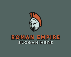 Spartan Soldier Helmet  logo design