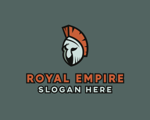 Spartan Soldier Helmet  logo design