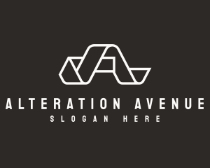 Origami Fold Letter A logo design