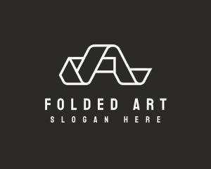 Origami - Origami Fold Letter A logo design