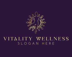 Wellness Yoga Mandala logo design