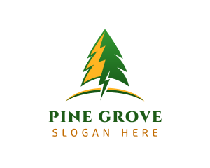 Pine Tree Power Plant logo design